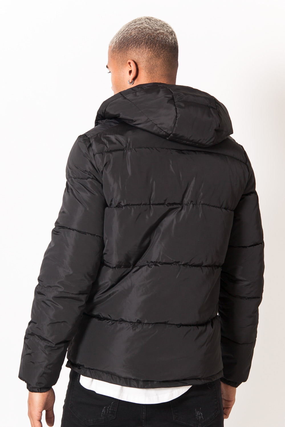 Sixth June - Doudoune brillante capuche noir