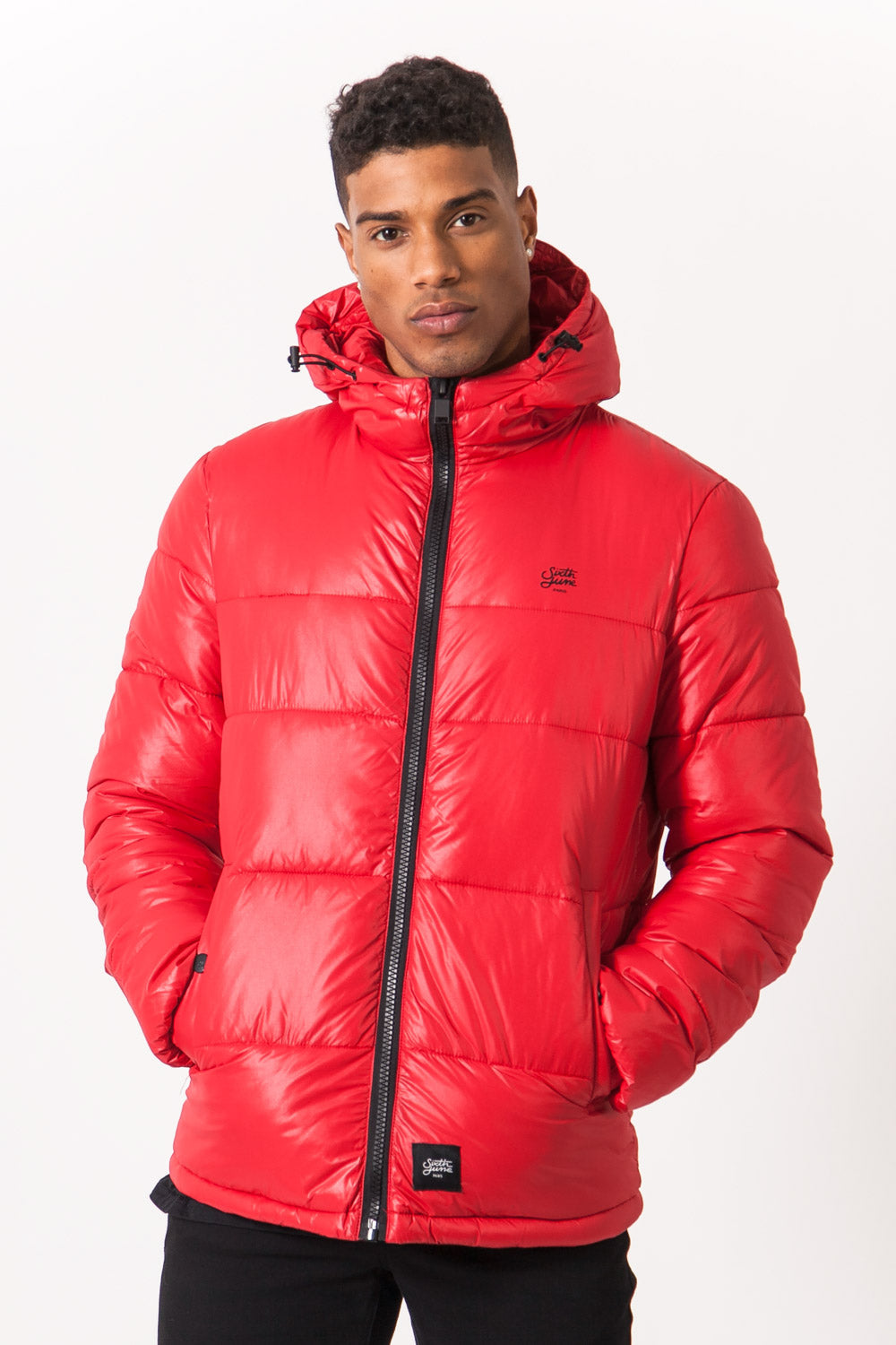 Sixth June - Doudoune brillante logo rouge