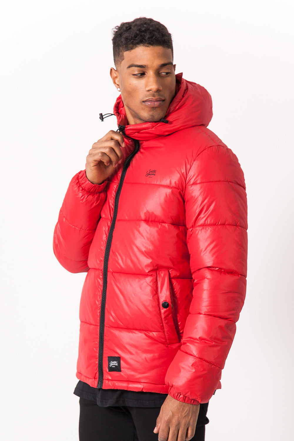 Sixth June - Doudoune brillante logo rouge