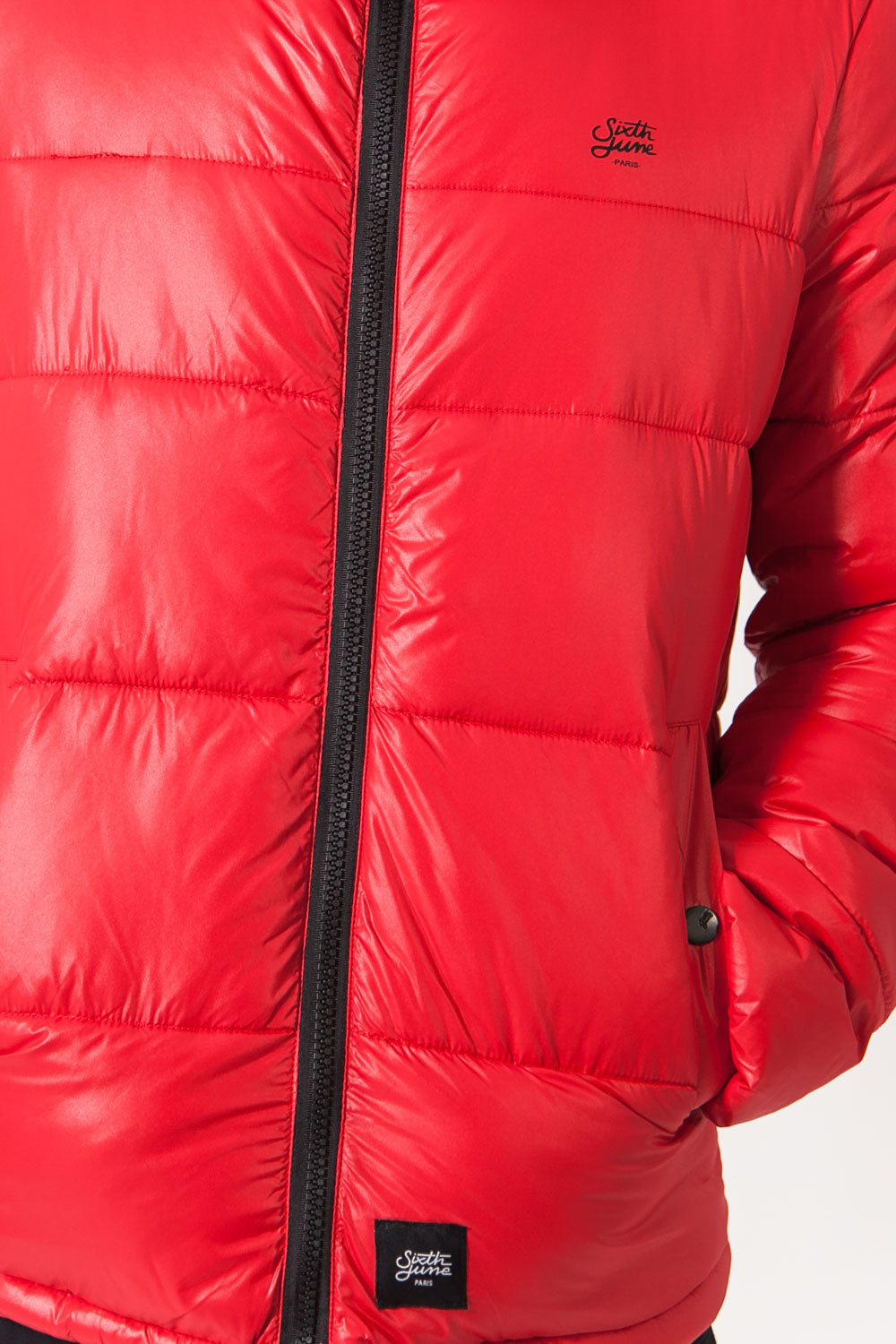 Sixth June - Doudoune brillante logo rouge