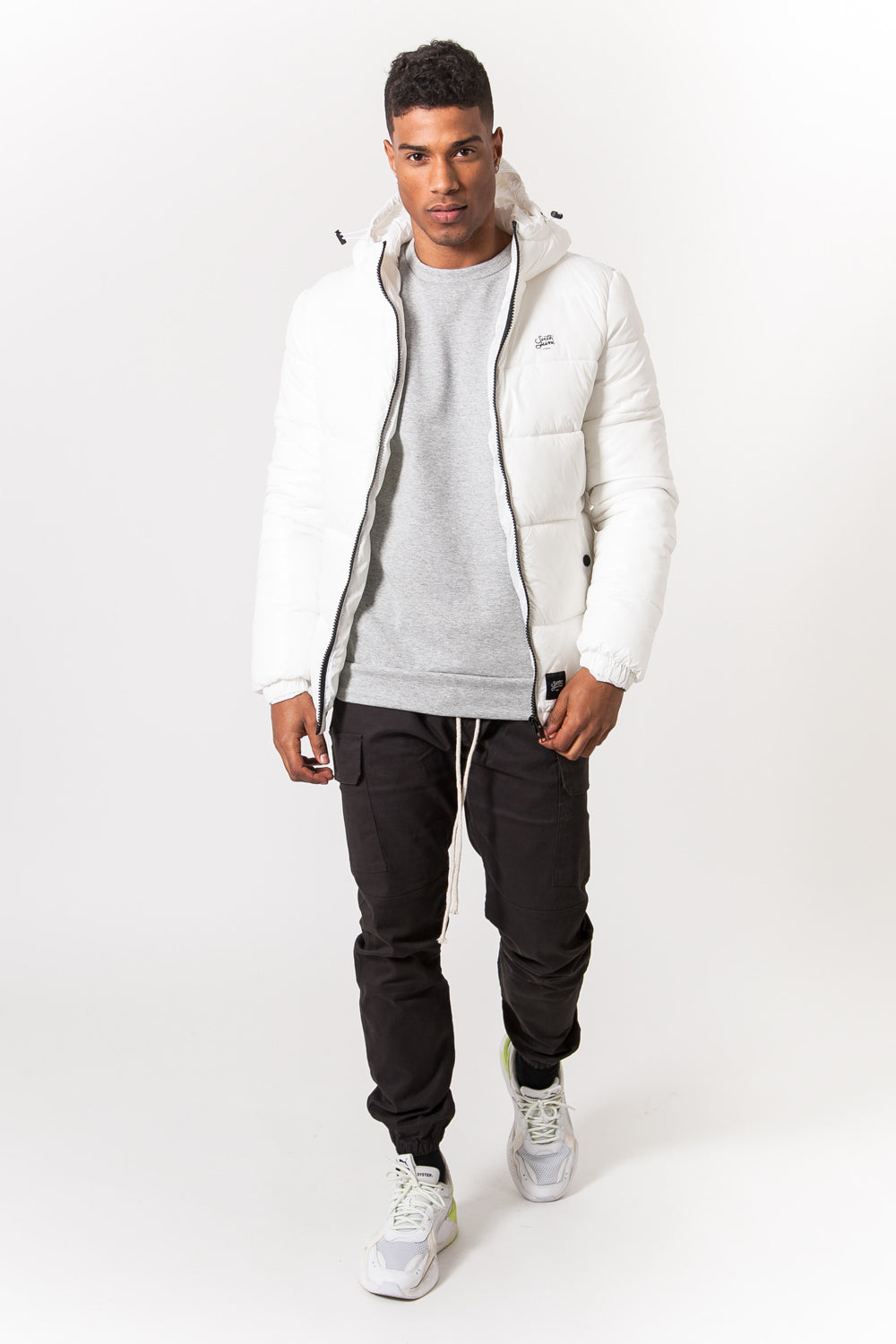 Sixth June - Doudoune brillante logo blanc