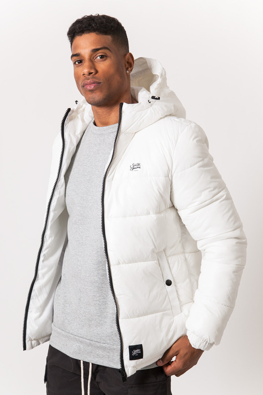 Sixth June - Doudoune brillante logo blanc