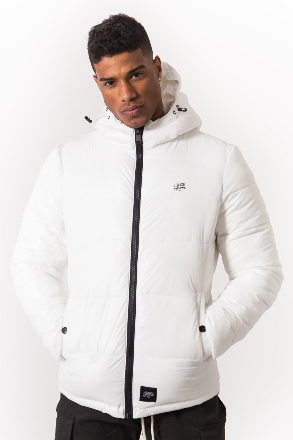 Sixth June - Doudoune brillante logo blanc