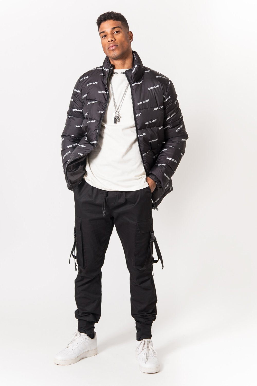 Sixth June - Doudoune imprimé all-over Noir