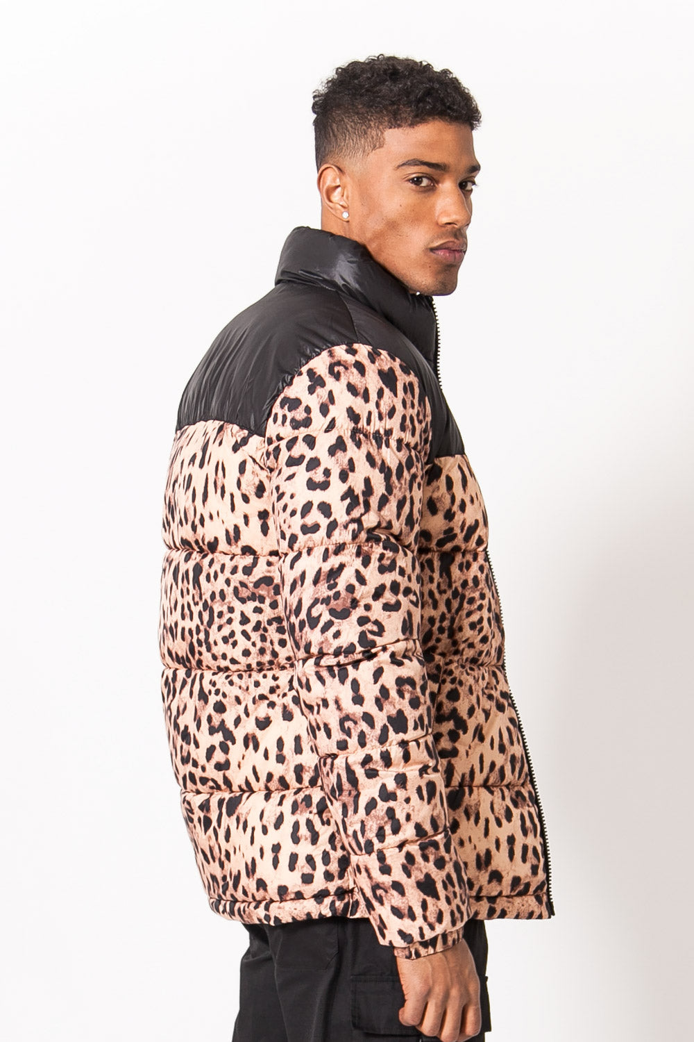 Sixth June - Doudoune imprimé léopard noir