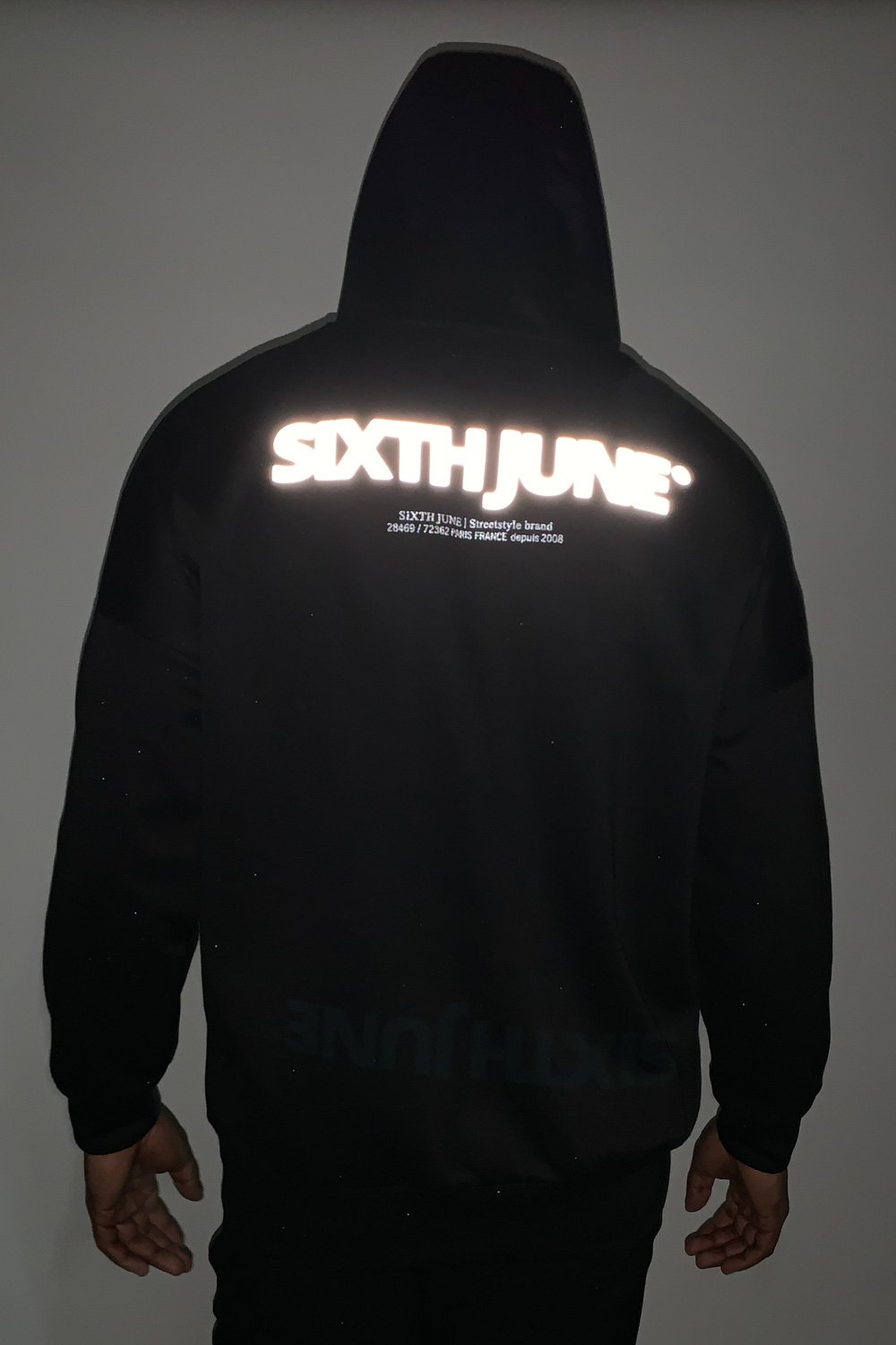 Sixth June - Sweat capuche aluminum noir