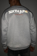 Sixth June - Sweat réfléchissant patch logo Gris