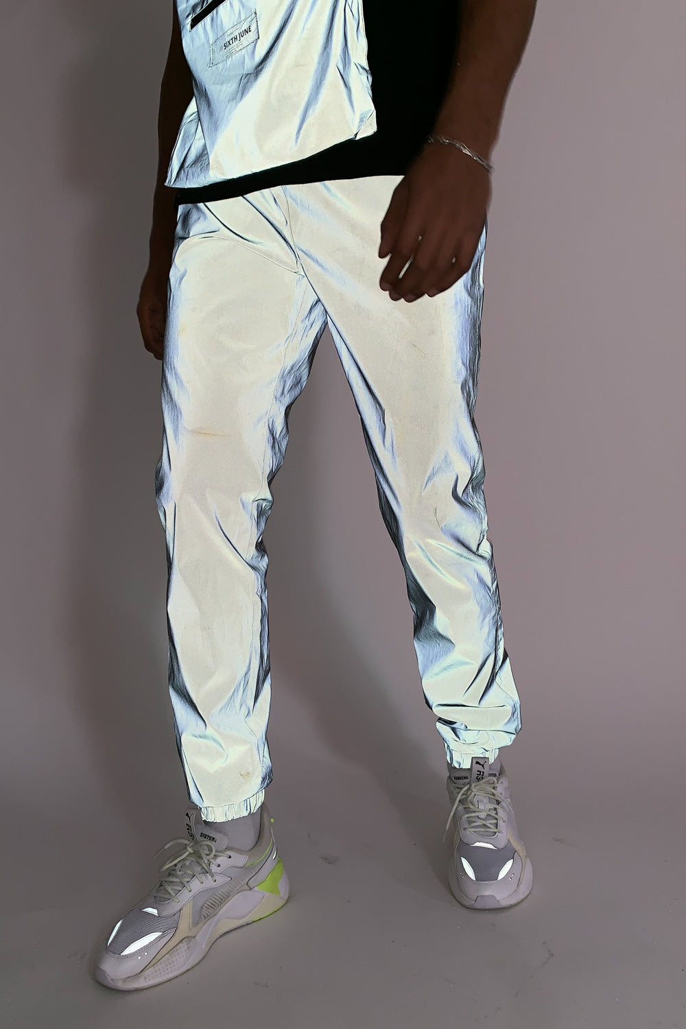 Sixth June - Jogging réfléchissant noir