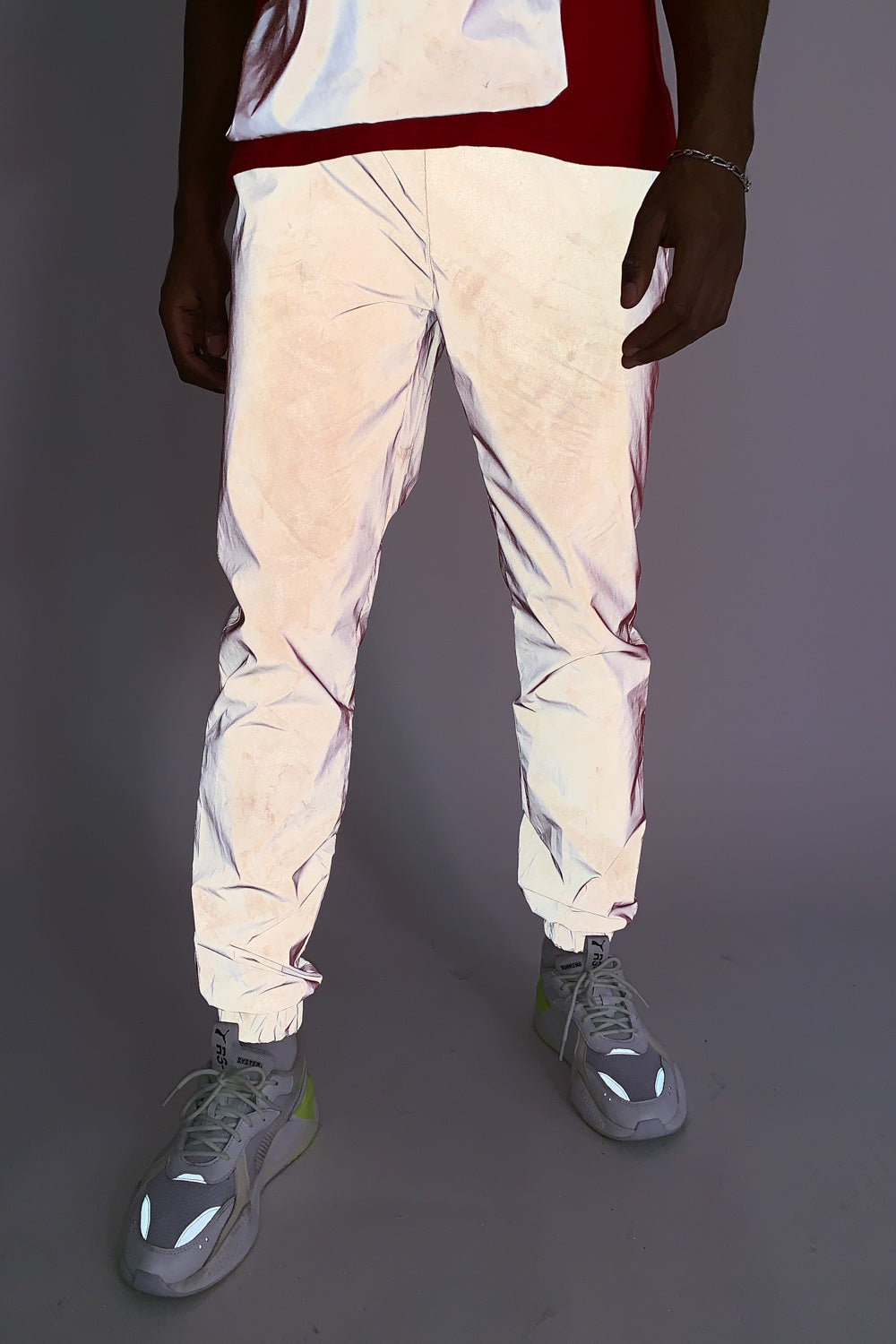 Sixth June - Jogging réfléchissant rouge