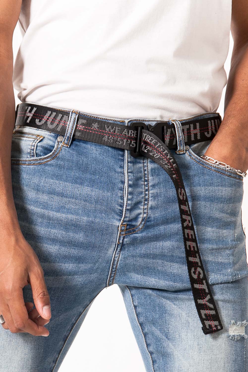 Sixth June - Ceinture boucle streetstyle GPS noir