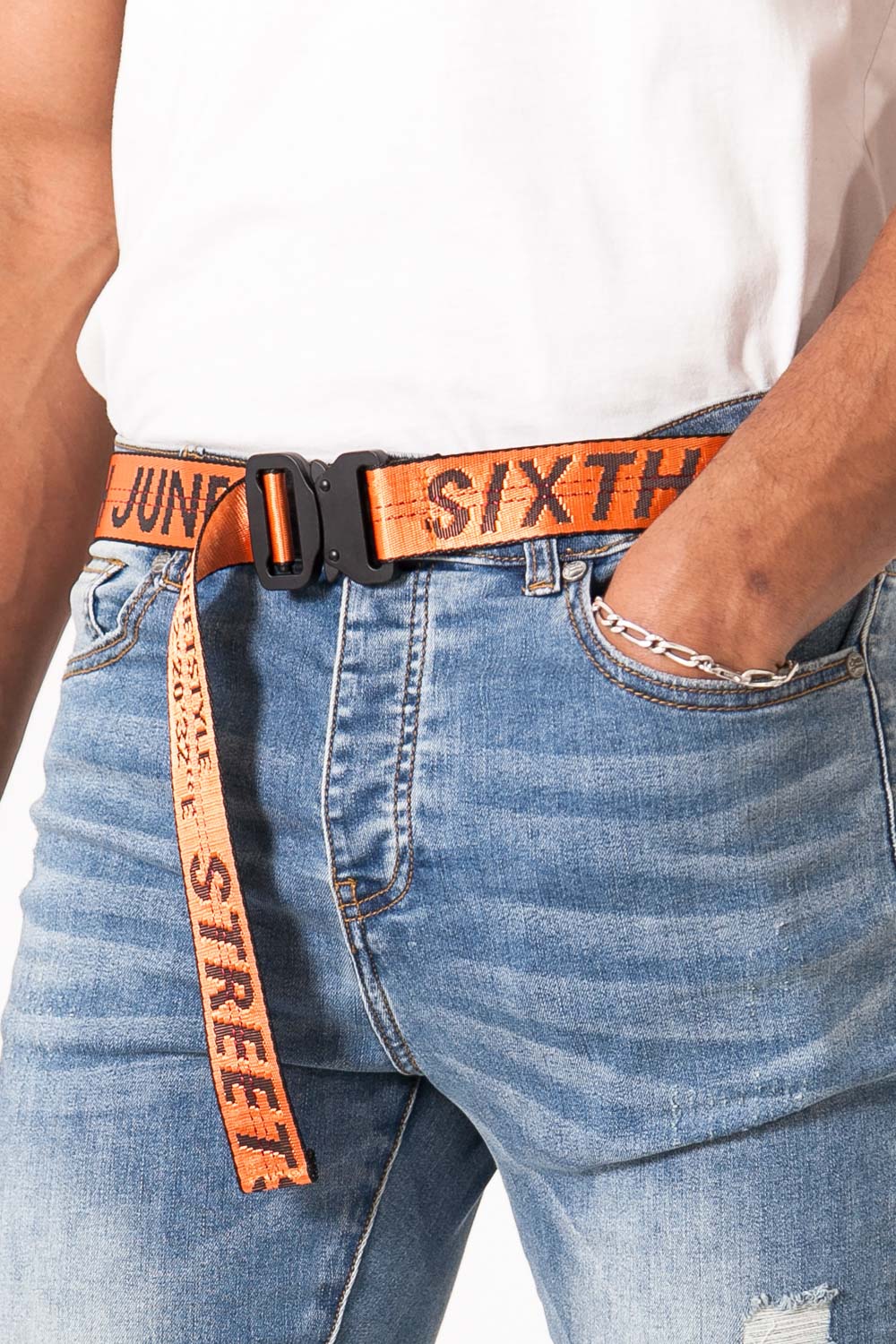 Sixth June - Ceinture boucle streetstyle GPS orange