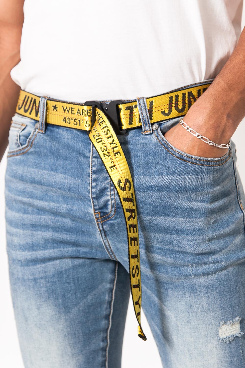 Sixth June - Ceinture boucle streetstyle GPS jaune