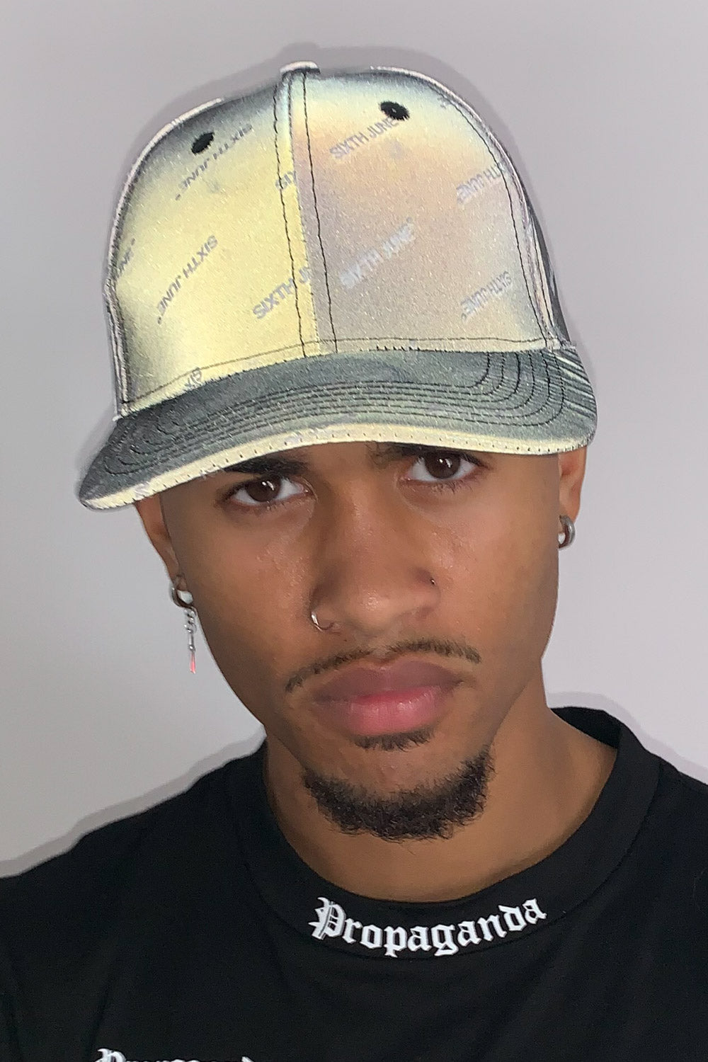 Sixth June - Casquette logomania réfléchissante noir