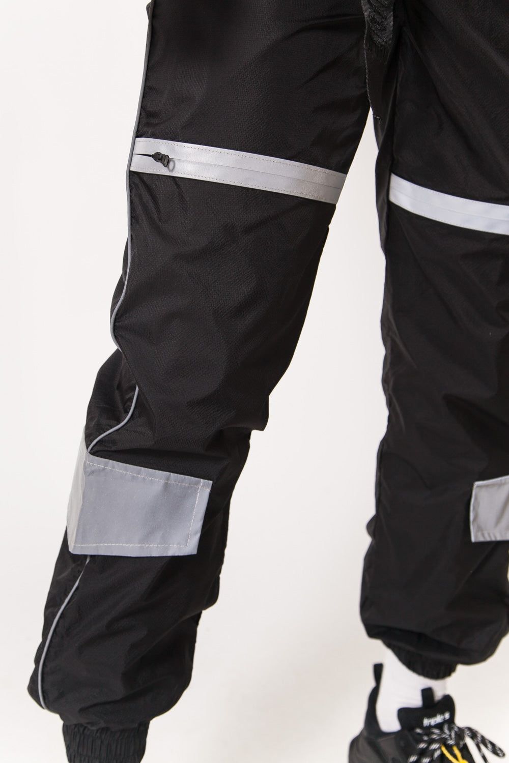 Sixth June - Jogging boucle empiècement réfléchissant noir