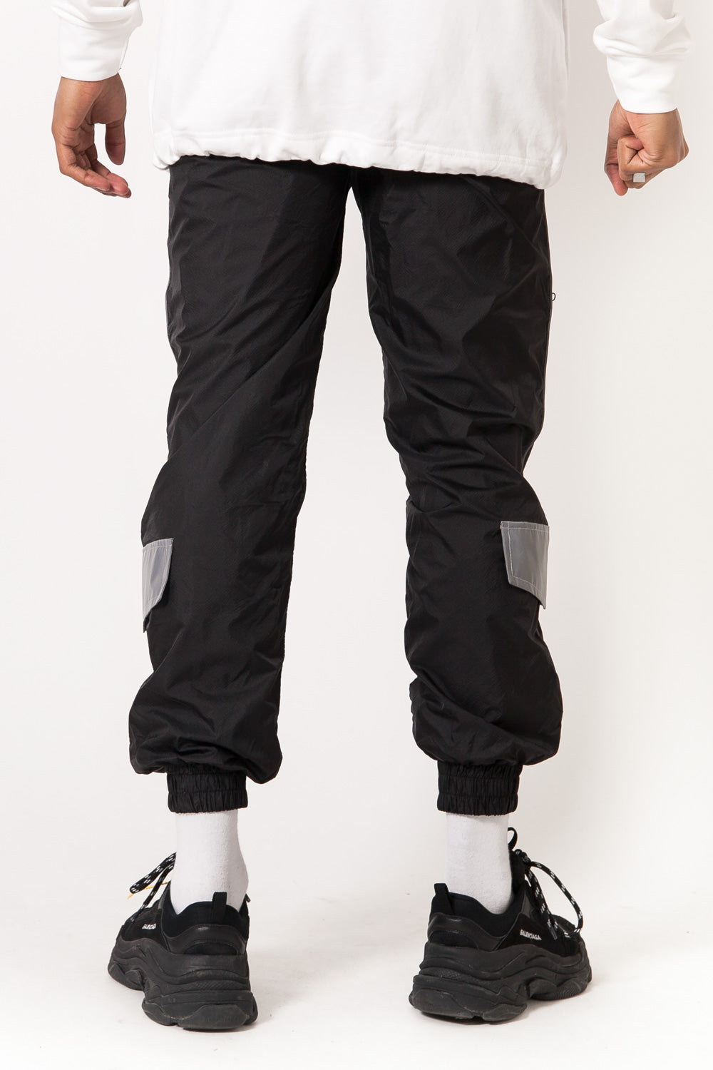 Sixth June - Jogging boucle empiècement réfléchissant noir