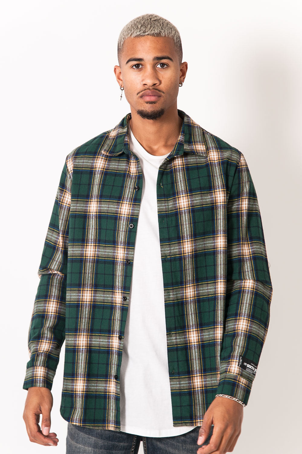 Sixth June - Chemise carreaux vert