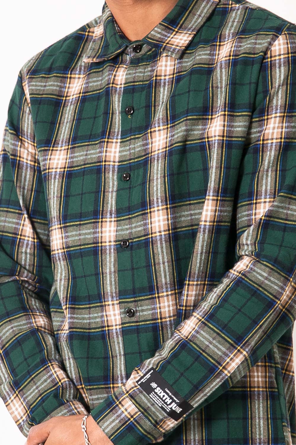 Sixth June - Chemise carreaux vert