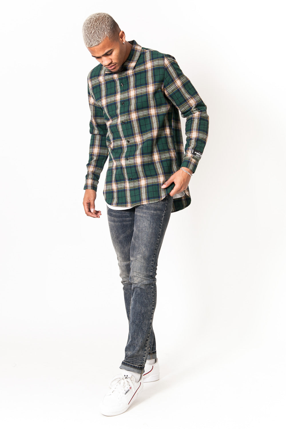 Sixth June - Chemise carreaux vert