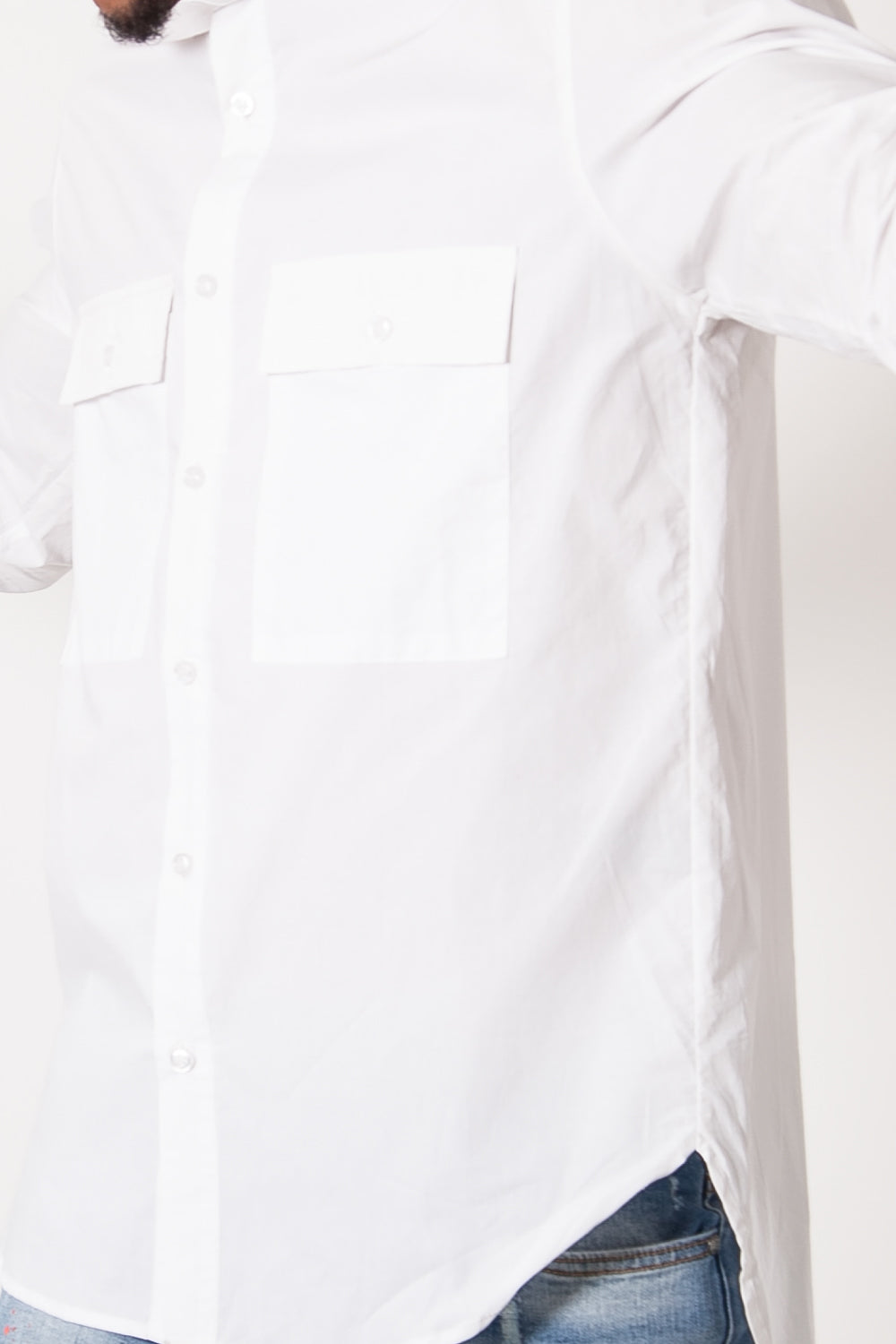 Sixth June - Chemise mao blanc