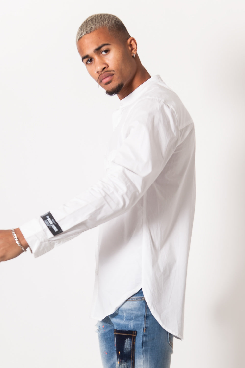 Sixth June - Chemise mao blanc