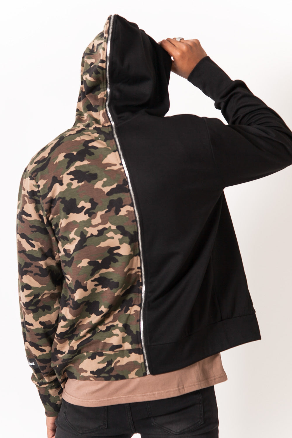 Sixth June - Veste camouflage zip noir