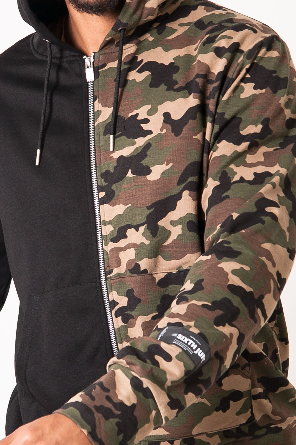 Sixth June - Veste camouflage zip noir