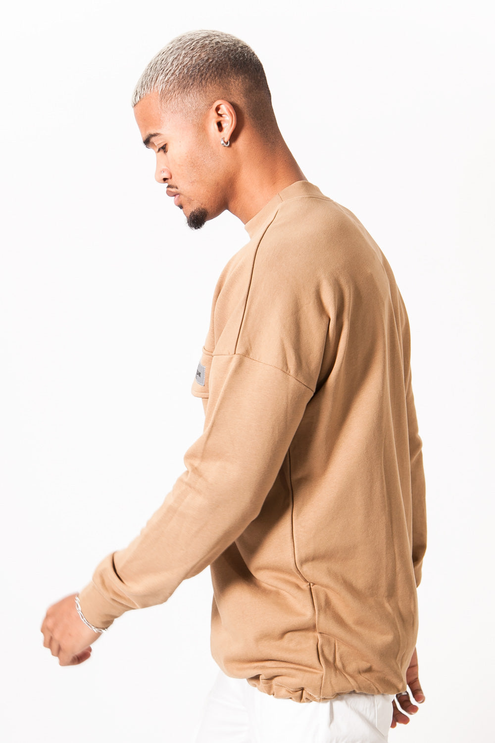 Sixth June - Sweat large élastique marron