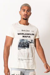 Sixth June - T-shirt imprimé worldwilde mafia beige
