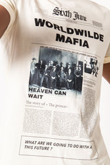 Sixth June - T-shirt imprimé worldwilde mafia beige