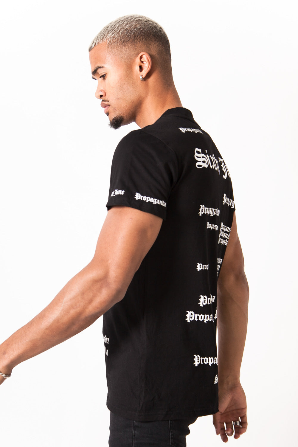 Sixth June - T-shirt imprimé Propaganda gothic noir