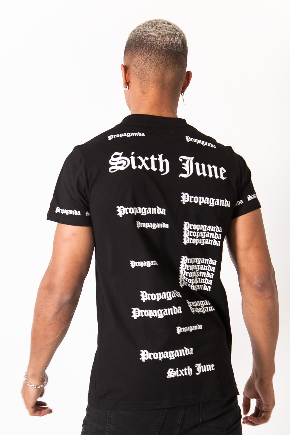 Sixth June - T-shirt imprimé Propaganda gothic noir