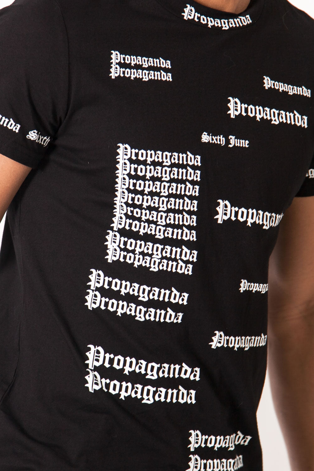 Sixth June - T-shirt imprimé Propaganda gothic noir