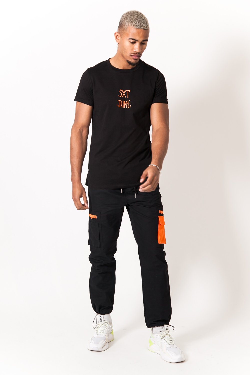 Sixth June - T-shirt imprimé tête de mort noir