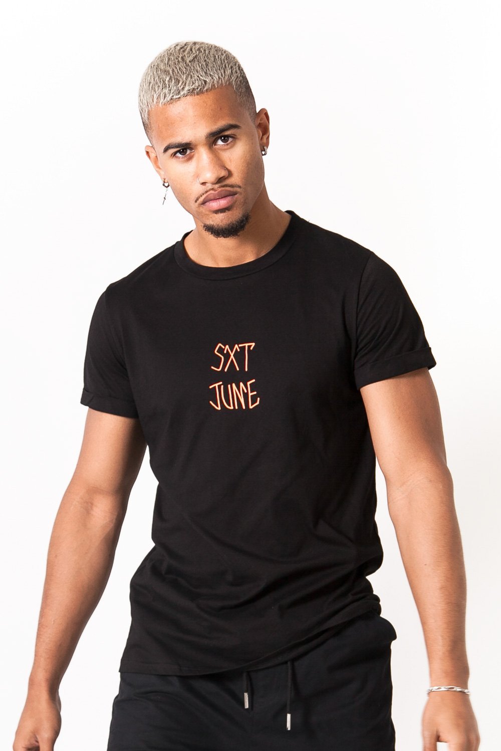 Sixth June - T-shirt imprimé tête de mort noir