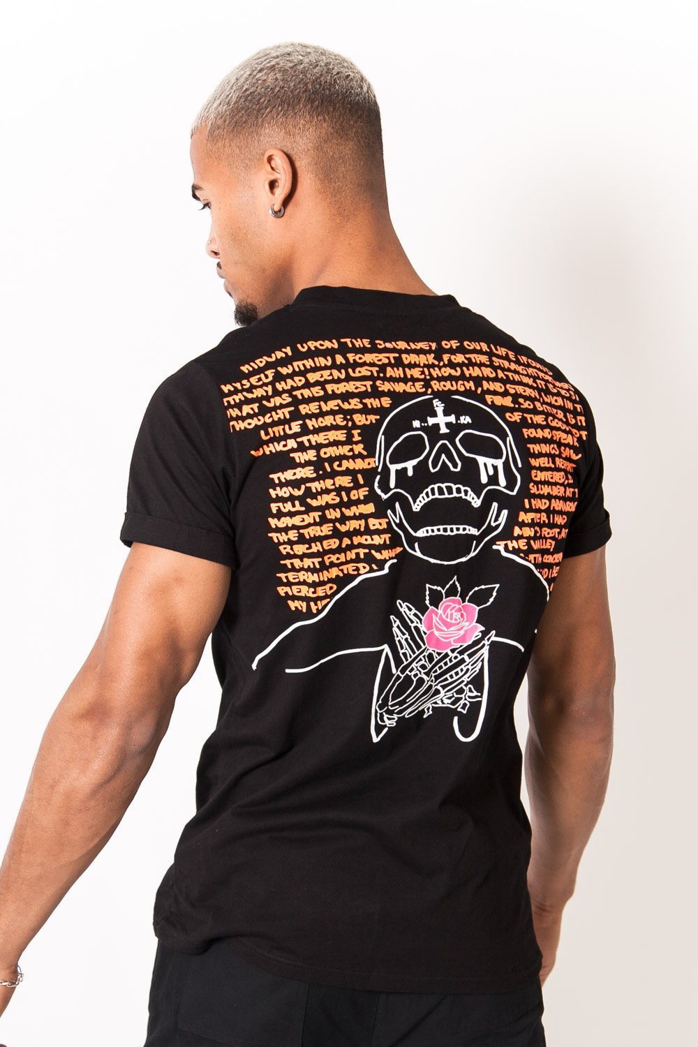 Sixth June - T-shirt imprimé tête de mort noir
