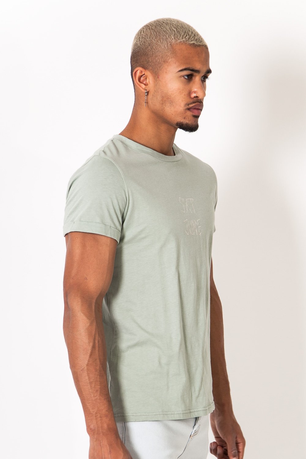 Sixth June - T-shirt imprimé tête de mort vert olive