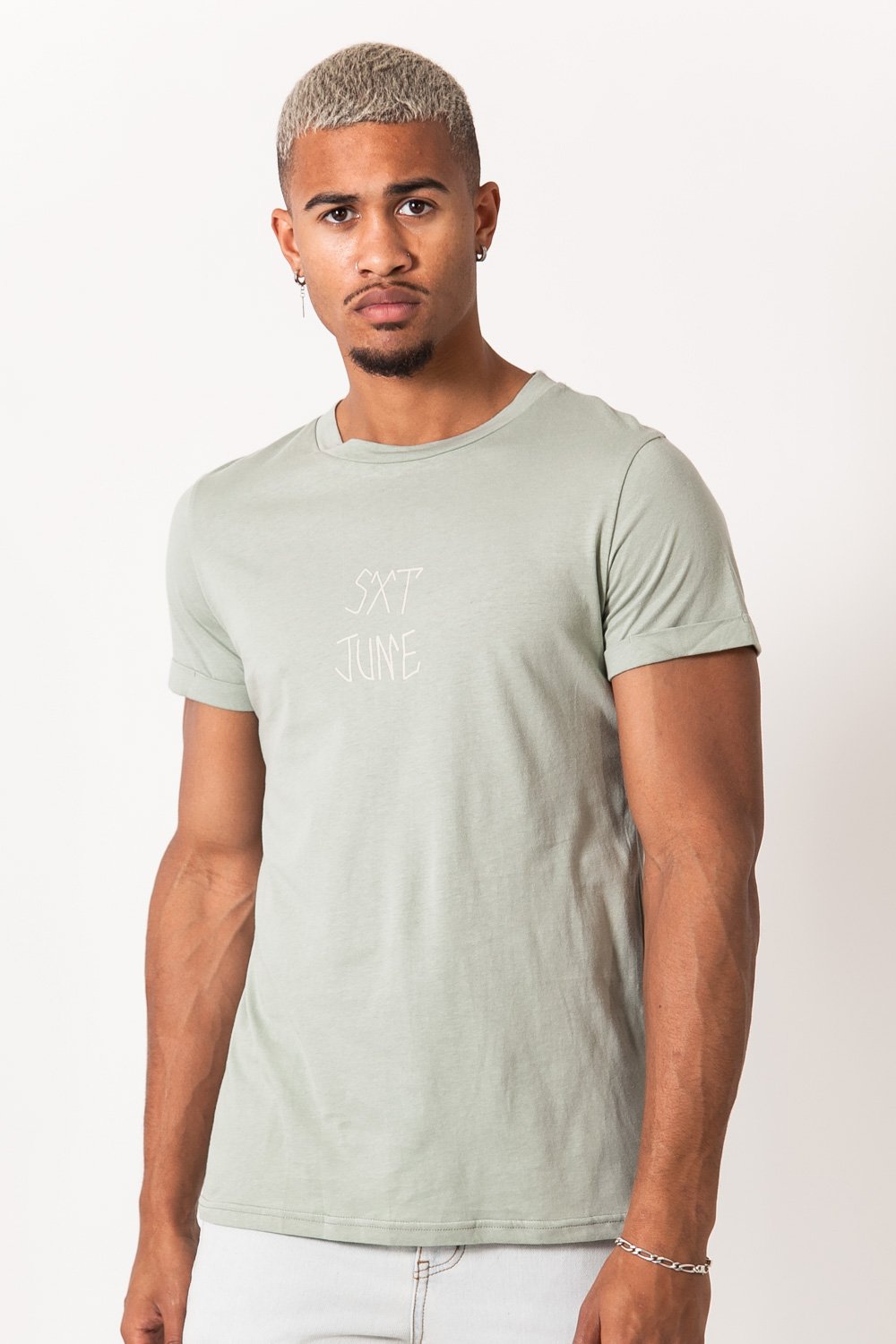 Sixth June - T-shirt imprimé tête de mort vert olive