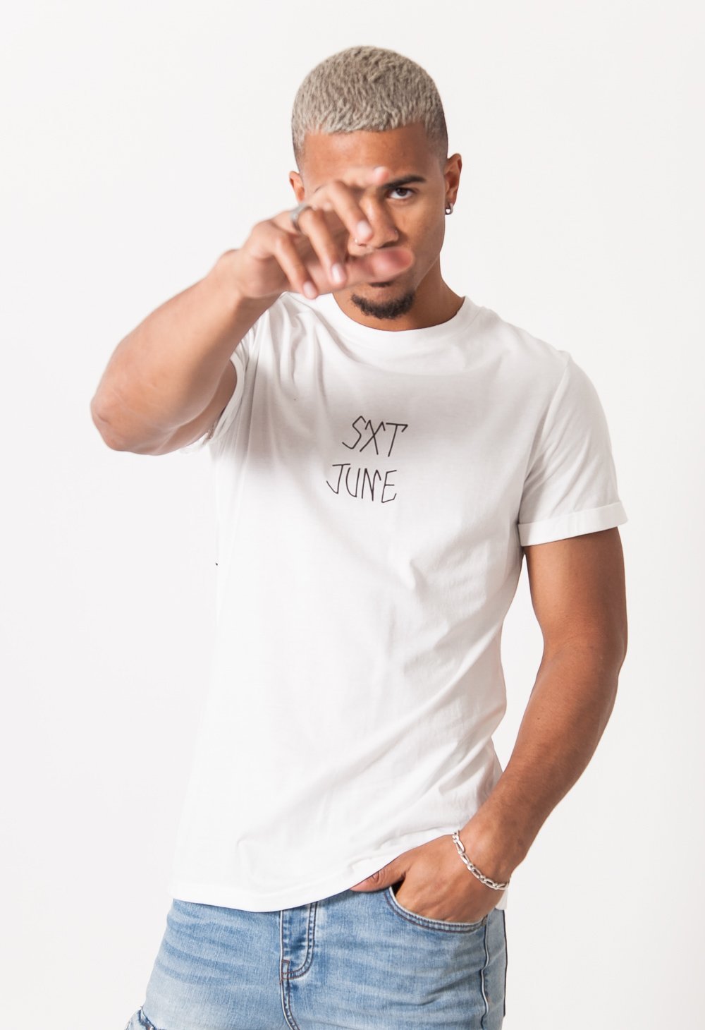 Sixth June - T-shirt imprimé tête de mort Blanc