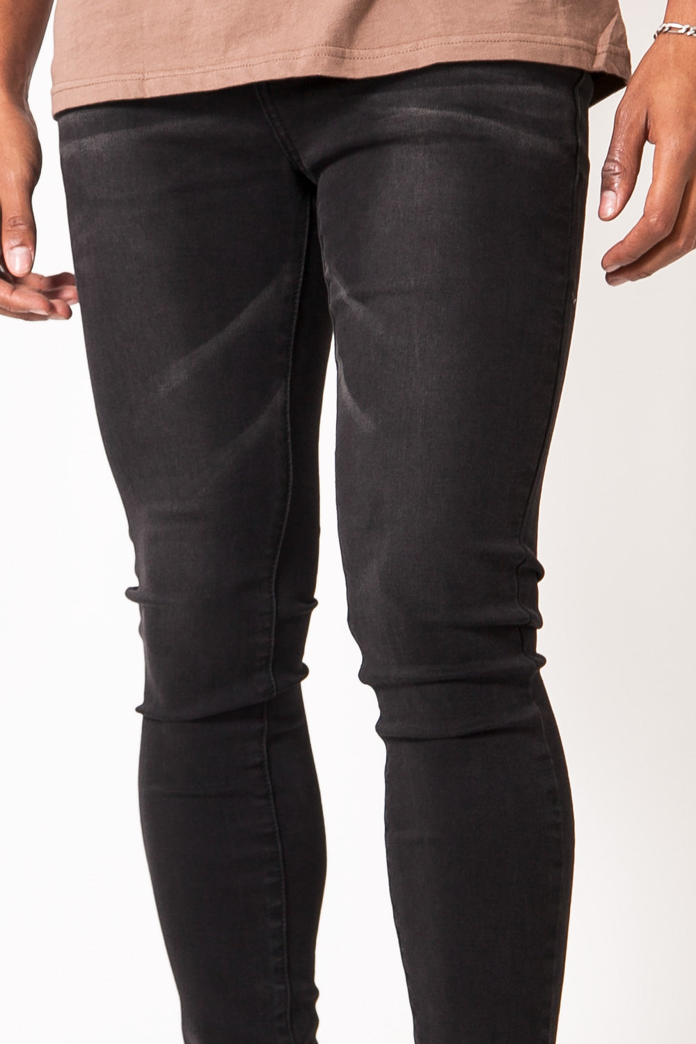 Sixth June - Jean délavé gris foncé