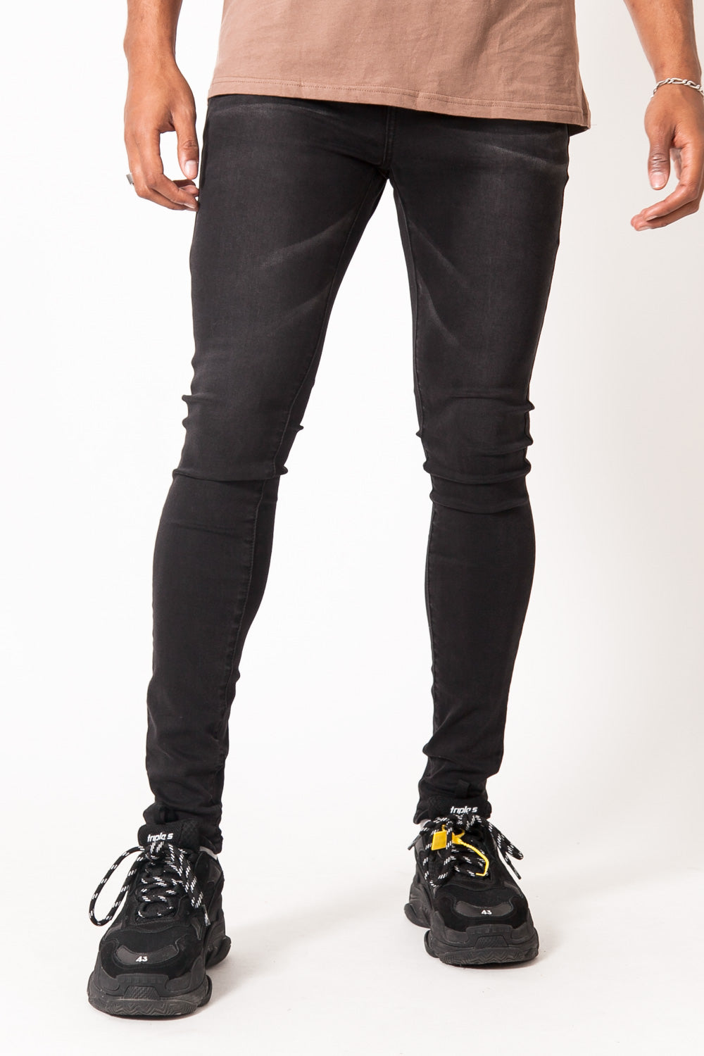 Sixth June - Jean délavé gris foncé