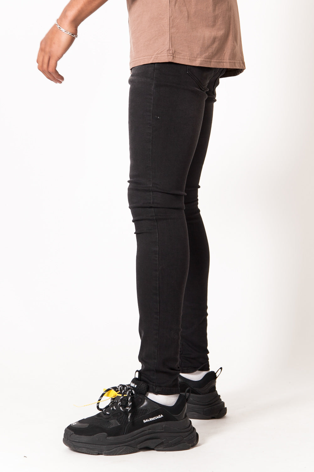 Sixth June - Jean délavé gris foncé