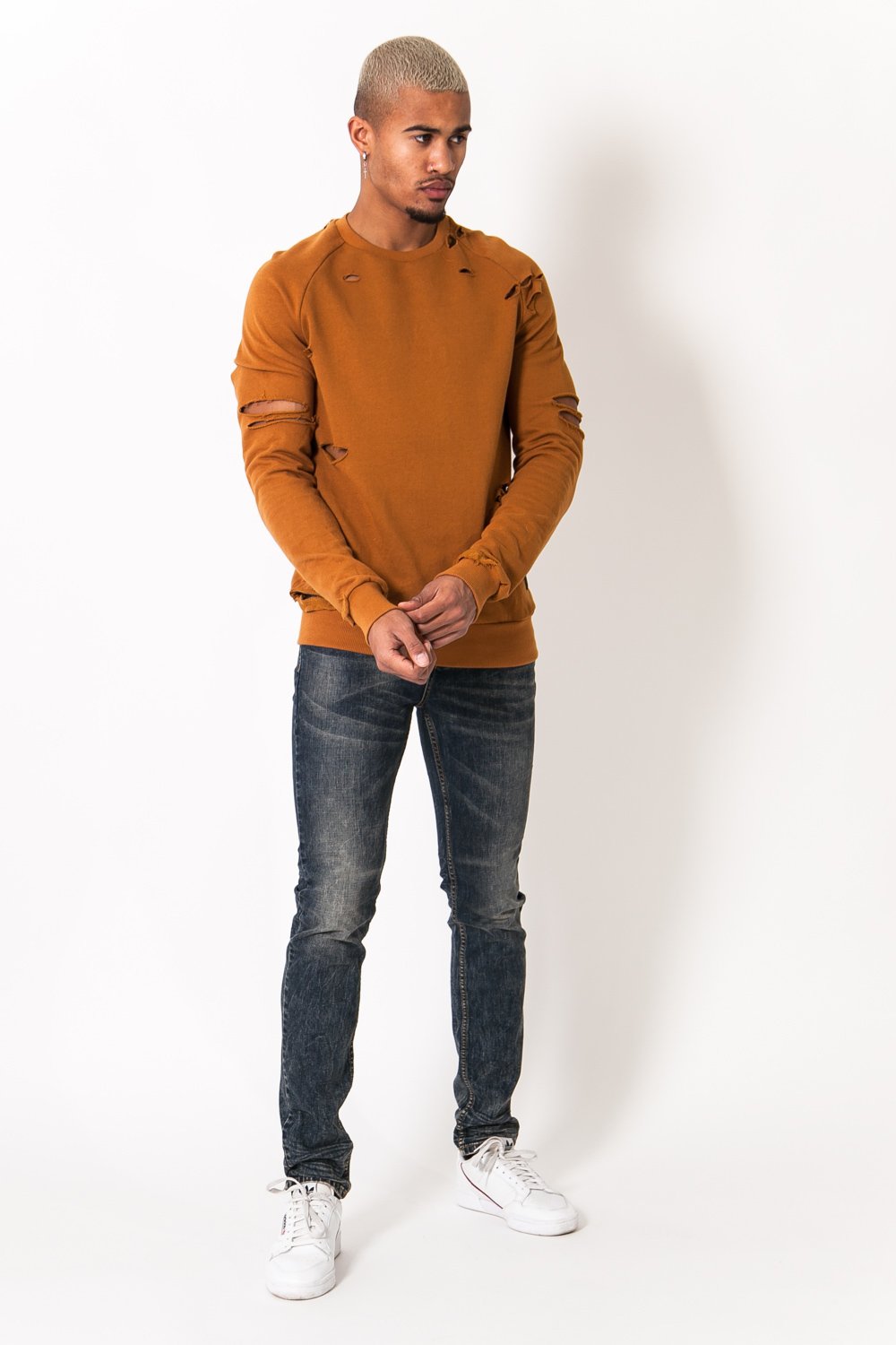 Sixth June - Jean délavé Bleu foncé