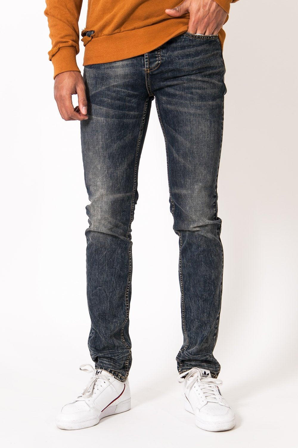 Sixth June - Jean délavé Bleu foncé