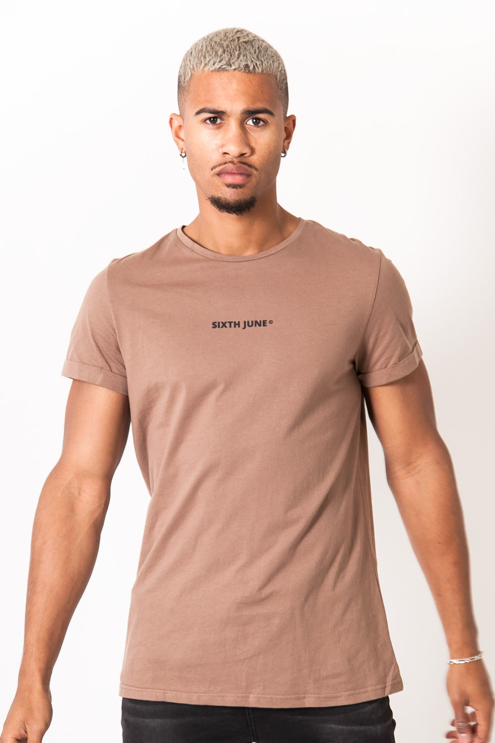Sixth June - T-shirt imprimé marron