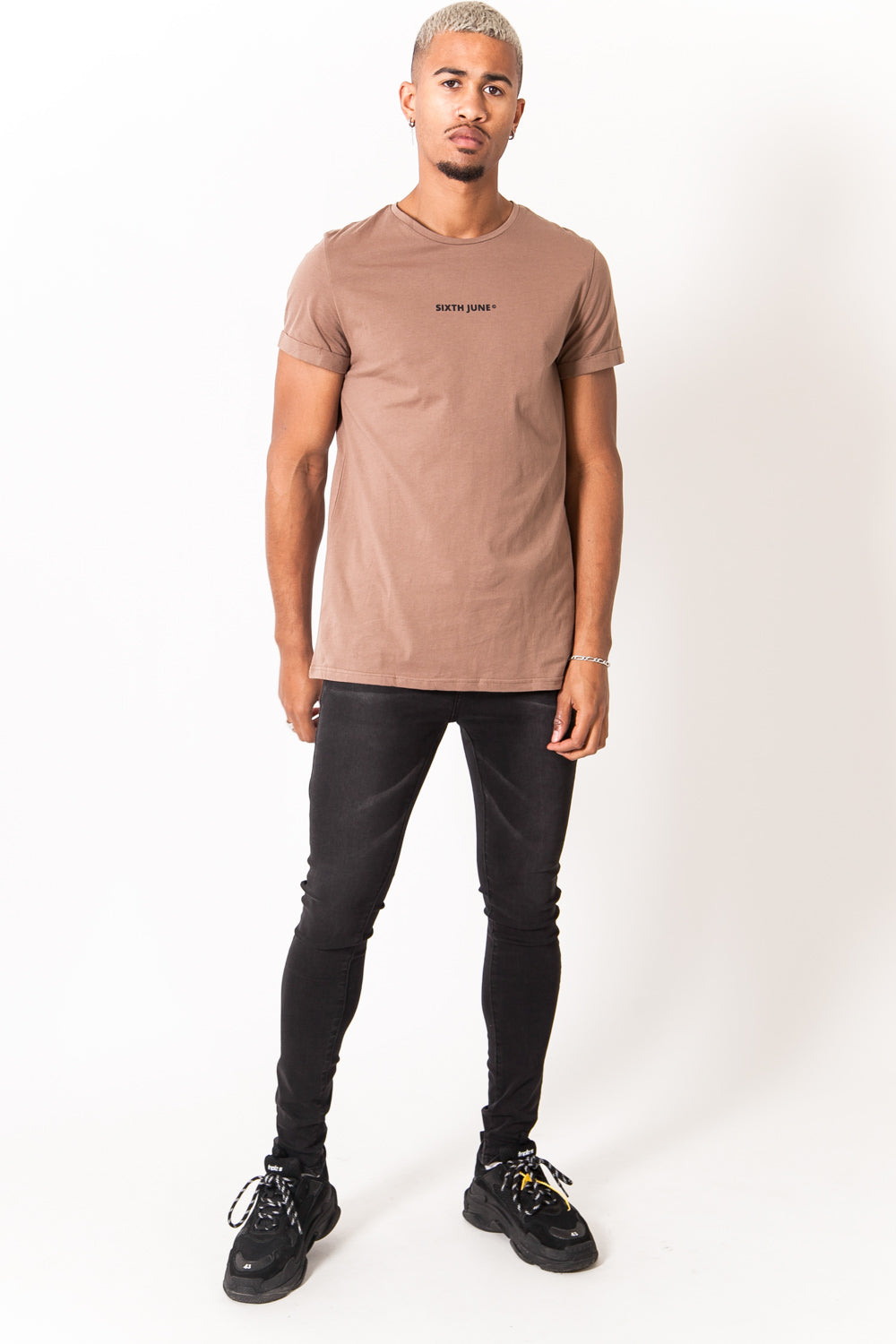 Sixth June - T-shirt imprimé marron