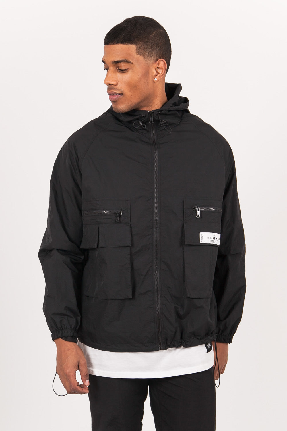 Sixth June - Coupe-vent tactique imprimé noir