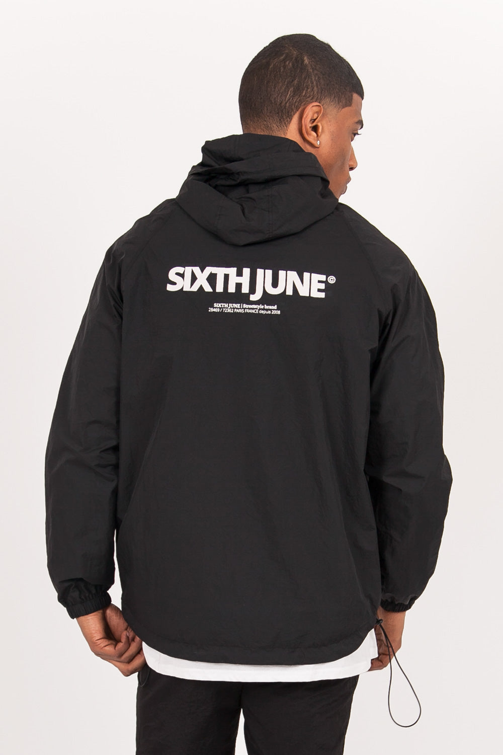 Sixth June - Coupe-vent tactique imprimé noir