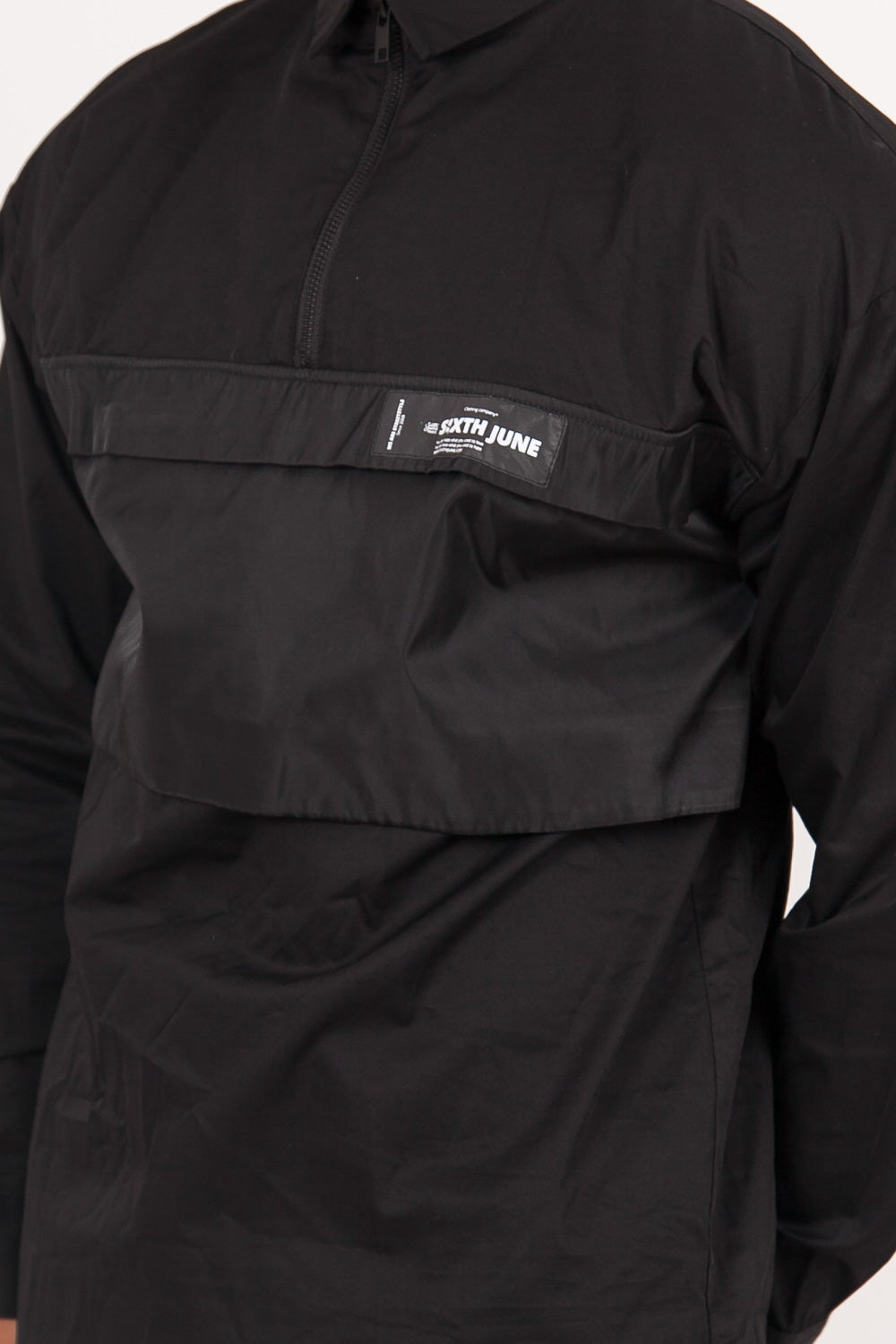 Sixth June - Chemise enfilable poche centrale noir