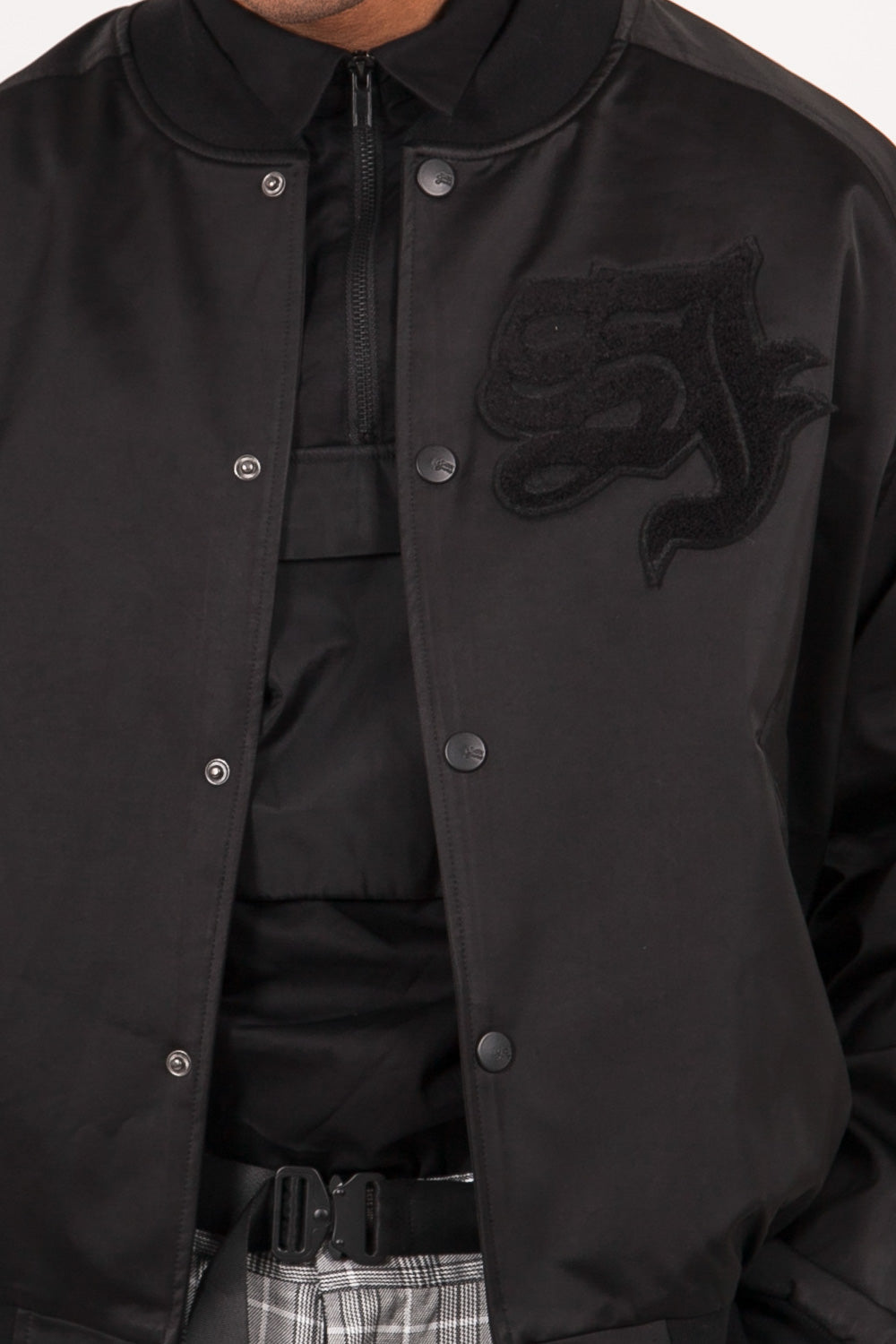 Sixth June - Blouson Teddy patch noir