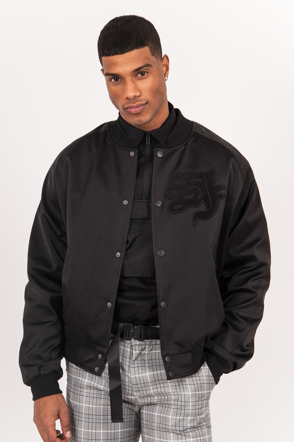 Sixth June - Blouson Teddy patch noir